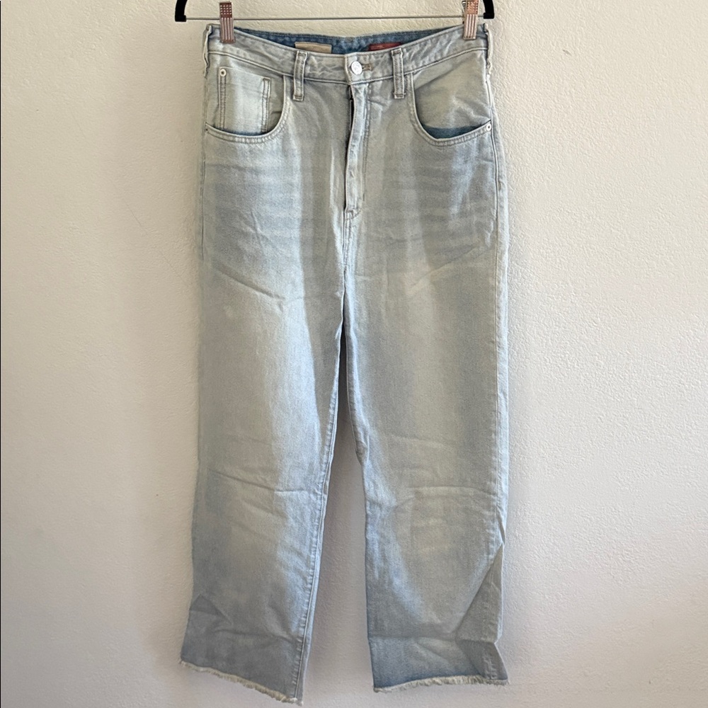 Anthropologie Sky Blue Wide Leg Jeans